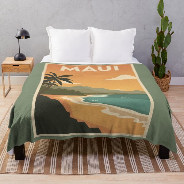 Artikelvorschau, Maui Vintage-Poster | Hawaii Strandmotiv | Retro-Wandbild im tropischen Stil entworfen und verkauft von AM-little-shop.