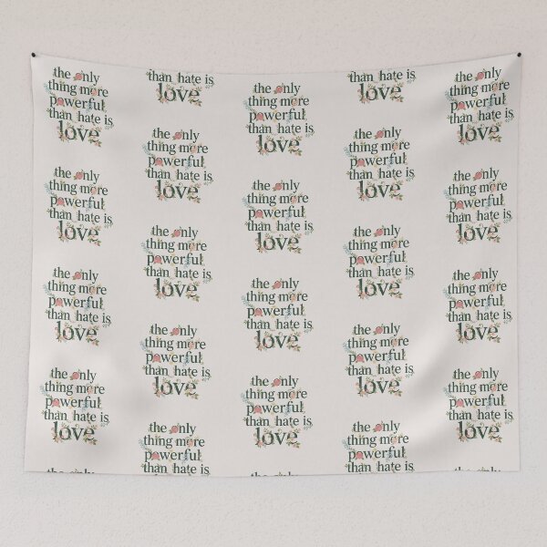 Item preview, Love Over Hate Botanical Art Harmony designed and sold by zzz888.