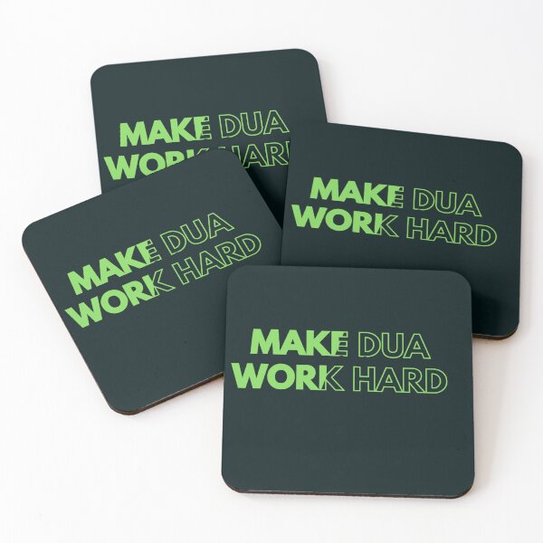 Item preview, Make Dua Work Hard - Islamic Motivational Typography designed and sold by PACS0011.