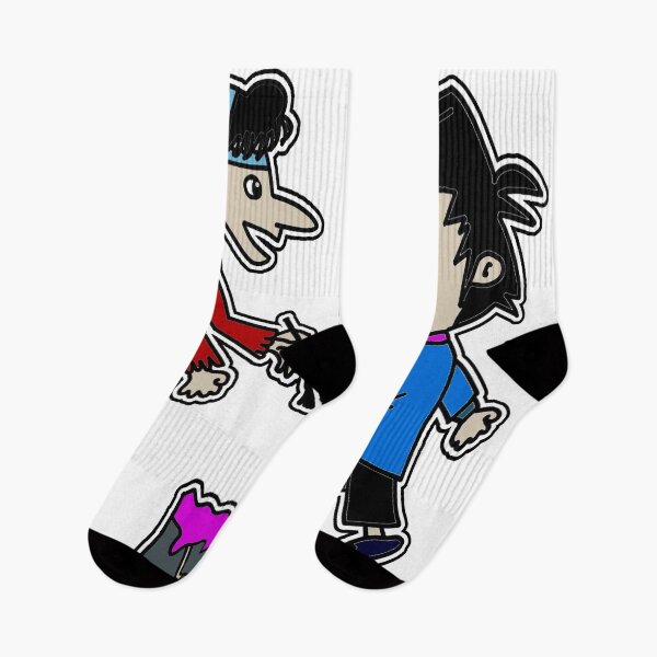 Item preview, "Cartoon Duo with Paintbrush and Pink Paint" designed and sold by nighttime1990.