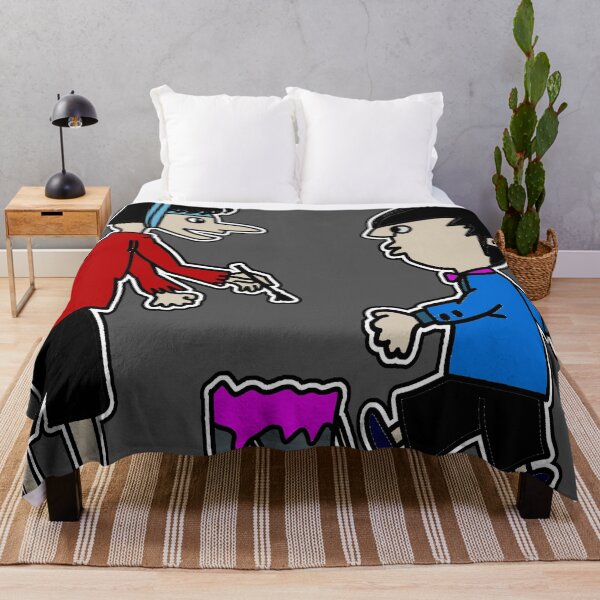 Item preview, "Cartoon Duo with Paintbrush and Pink Paint" designed and sold by nighttime1990.