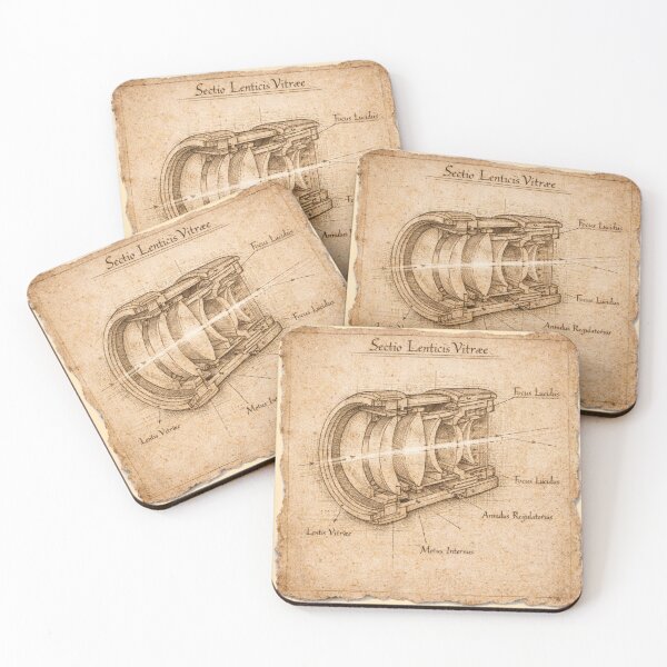 Item preview, Camera Lens Diagram - Da Vinci Drawing Style designed and sold by BlushMoodStudio.