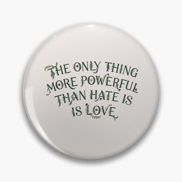 Item preview, Love Over Hate Botanical Arch Typography designed and sold by zzz888.