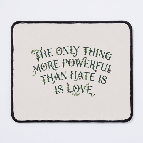 Item preview, Love Over Hate Botanical Arch Typography designed and sold by zzz888.