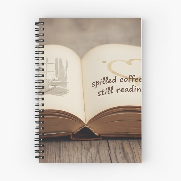 Item preview, Spilled Coffee Heart - Book Lover Design designed and sold by WowDezign.