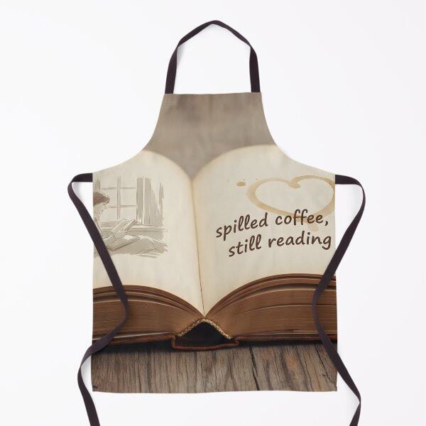 Item preview, Spilled Coffee Heart - Book Lover Design designed and sold by WowDezign.
