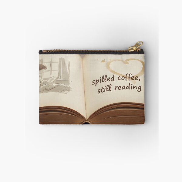 Item preview, Spilled Coffee Heart - Book Lover Design designed and sold by WowDezign.