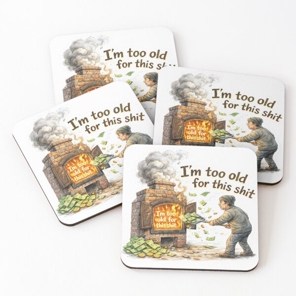 Item preview, Money Furnace – I'm Too Old Sticker designed and sold by Felixuss.