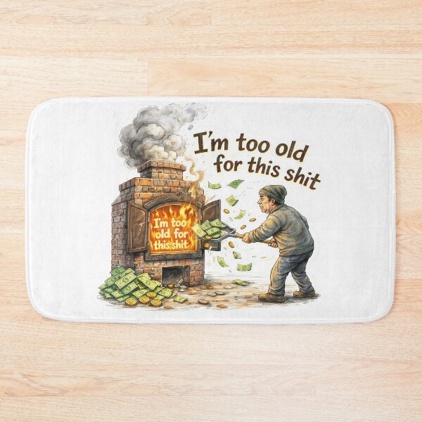 Item preview, Money Furnace – I'm Too Old Sticker designed and sold by Felixuss.