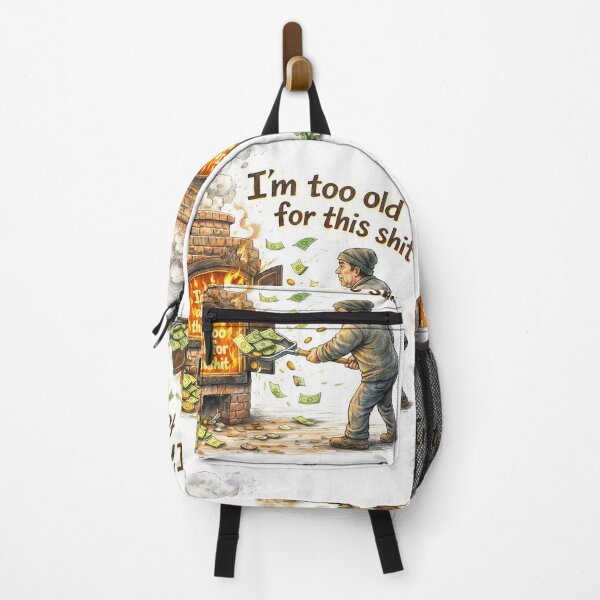 Item preview, Money Furnace – I'm Too Old Sticker designed and sold by Felixuss.