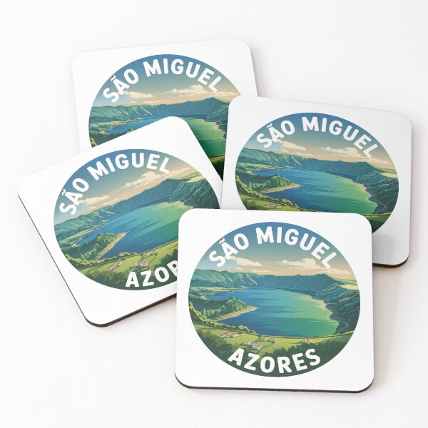 Item preview, São Miguel Azores Scenic Landscape Badge designed and sold by CircinusStore.