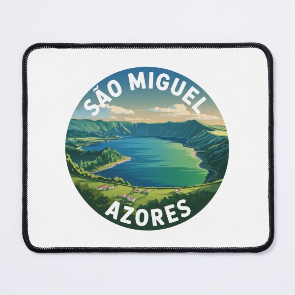 Item preview, São Miguel Azores Scenic Landscape Badge designed and sold by CircinusStore.