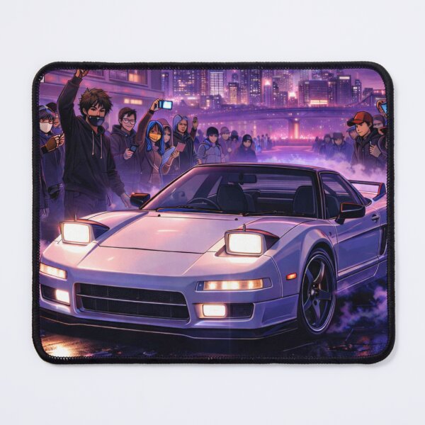 Item preview, Midnight Phonk Drift – Retro JDM Car in Cyberpunk City designed and sold by ChemiroL.