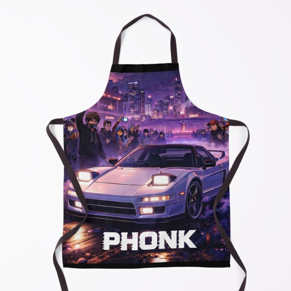 Item preview, Midnight Phonk Drift – Retro JDM Car in Cyberpunk City designed and sold by ChemiroL.