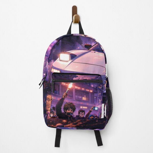 Item preview, Midnight Phonk Drift – Retro JDM Car in Cyberpunk City designed and sold by ChemiroL.