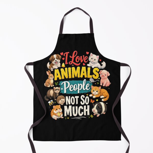 Item preview, I Love Animals Humans Not So Much – Funny Animal Lover Quote Cute Pets Design designed and sold by Kiziorq.