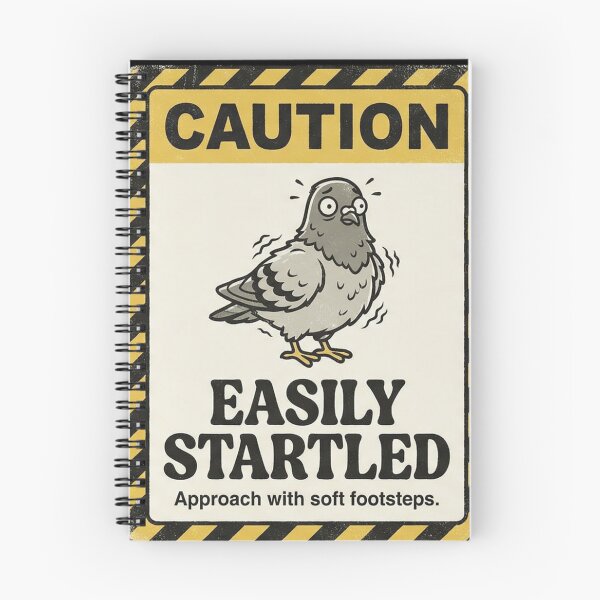 Item preview, Caution Easily Startled Pigeon designed and sold by Visual Dept..