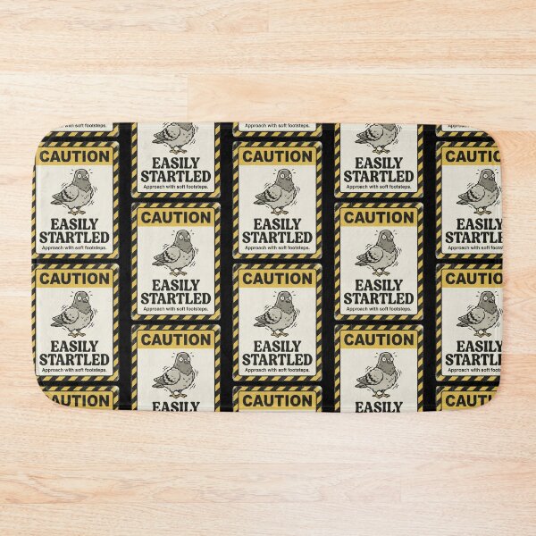 Item preview, Caution Easily Startled Pigeon designed and sold by Visual Dept..