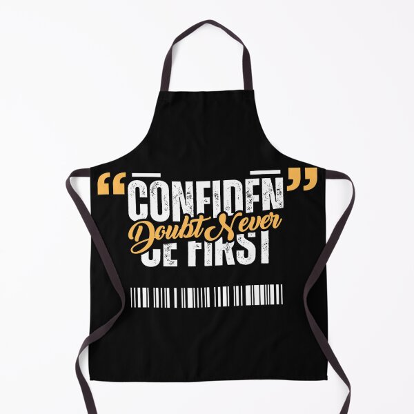 Item preview, Confidence First - Doubt Never Motivational Barcode Graphic designed and sold by PACS0011.