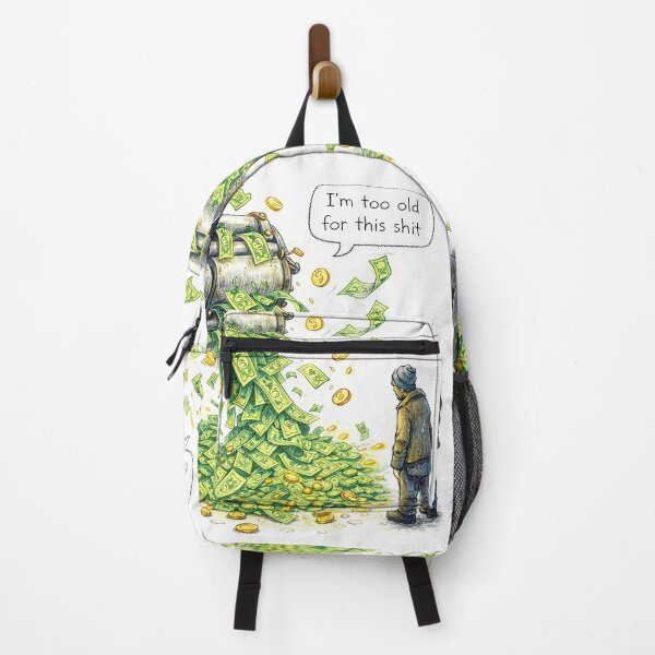 Item preview, Money Printing Press – I’m Too Old for This – Colored Pencil Sticker designed and sold by Felixuss.