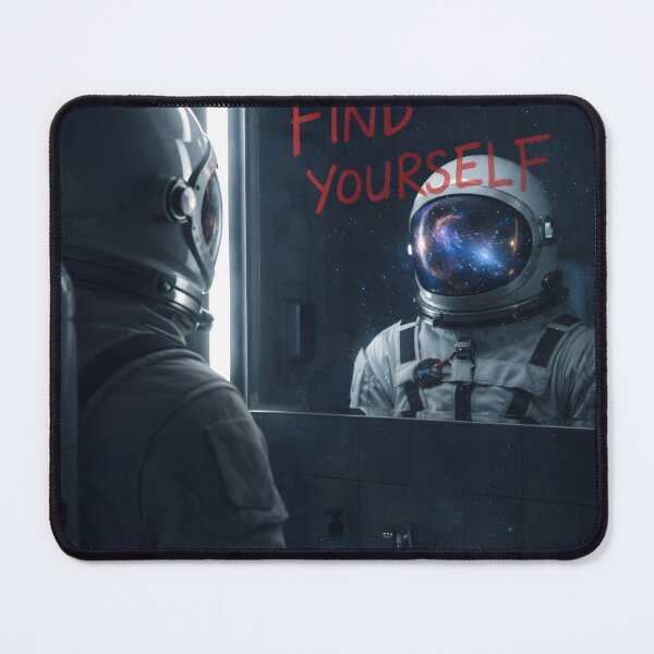 Item preview, Find Yourself Astronaut Space Motivation designed and sold by AbstractAuraArt.