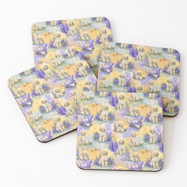 Item preview, Angelic Toile de Jouy - Goldendoodle designed and sold by AstrologyOven.