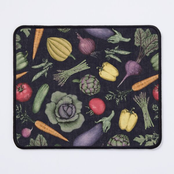 Item preview, Colorful Vegetable Garden with Cabbage/Eggplant/Carrots - Dark designed and sold by somecallmebeth.