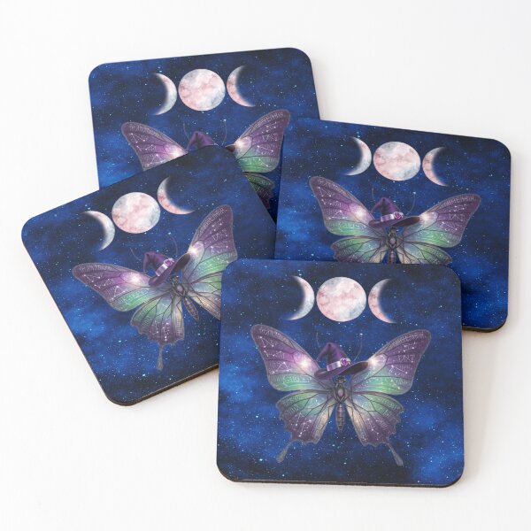 Item preview, Enchanted Witch Moth With Runes & Triple Moon designed and sold by MysticOzzy.