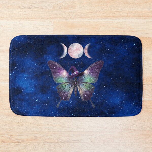Item preview, Enchanted Witch Moth With Runes & Triple Moon designed and sold by MysticOzzy.