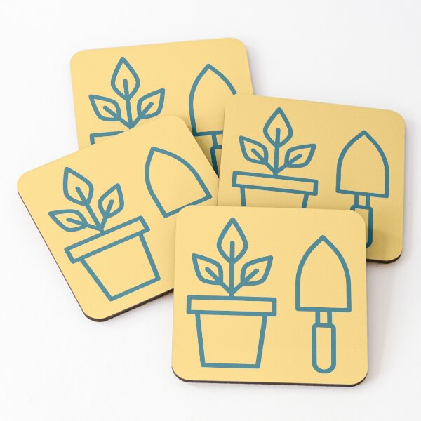 Item preview, Plants And Tools Gardening Green Thumb Stickers Prints Posters Wall Art Magnet Home Coffee Cup Decoration TShirt Stationary Notebook Magnet Hat Kitchen Work School Office Redbubble Shop designed and sold by Saritas Boutique Shop.