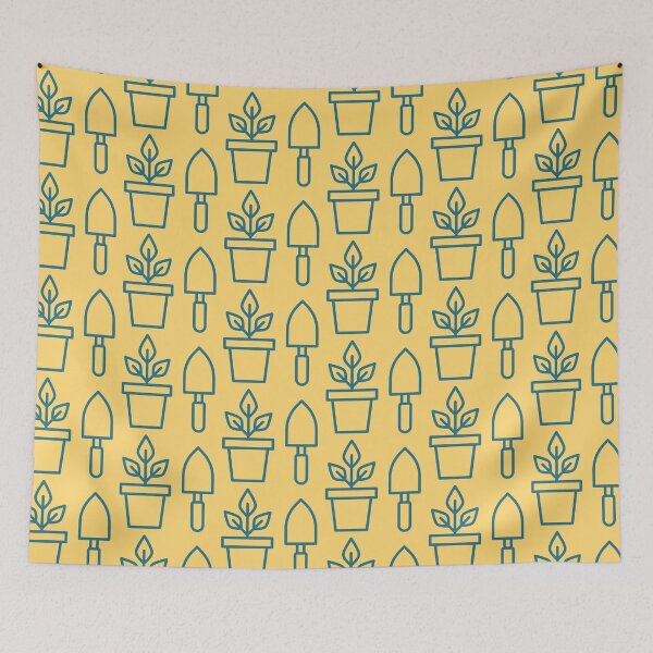 Item preview, Plants And Tools Gardening Green Thumb Stickers Prints Posters Wall Art Magnet Home Coffee Cup Decoration TShirt Stationary Notebook Magnet Hat Kitchen Work School Office Redbubble Shop designed and sold by Saritas Boutique Shop.