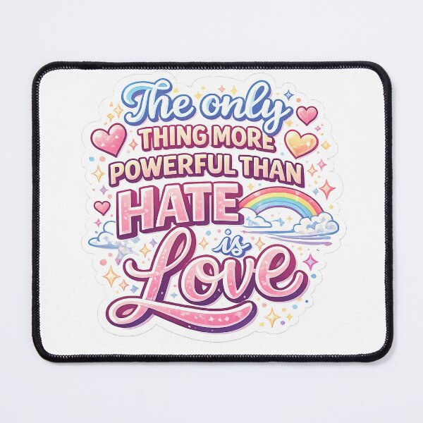 Item preview, Love Is More Powerful Sticker designed and sold by Mystic Wild Studio.