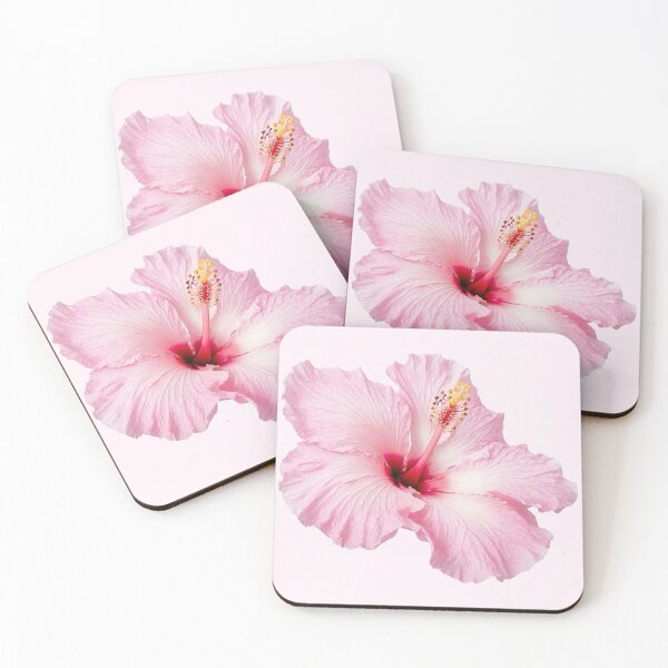 Item preview, pink hibiscus flower sticker designed and sold by inainart.