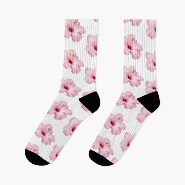 Item preview, pink hibiscus flower sticker designed and sold by inainart.