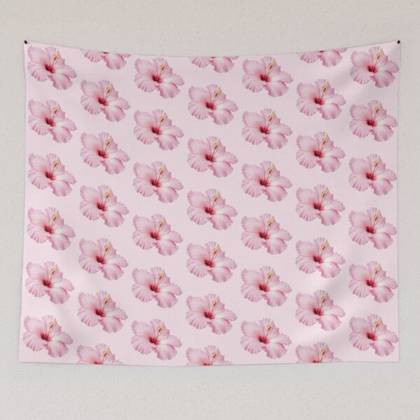 Item preview, pink hibiscus flower sticker designed and sold by inainart.