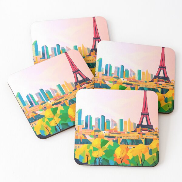 Item preview, Paris Skyline – Rose Dawn designed and sold by SkylineVistas Designs.