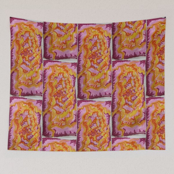 Item preview, Diddle daddle doodle a day featuring pink and orange petals designed and sold by DancingCreek.