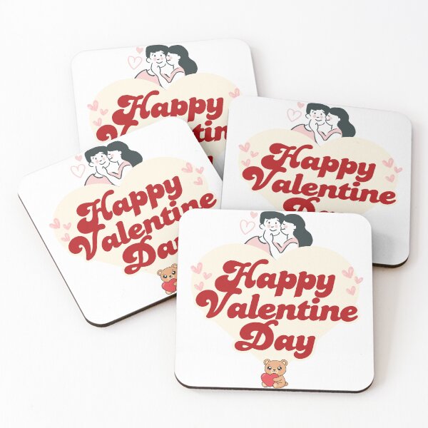 Item preview, Happy Valentine Day Cute Couple & Teddy Heart Design designed and sold by Elly for Design (Power of Creation).