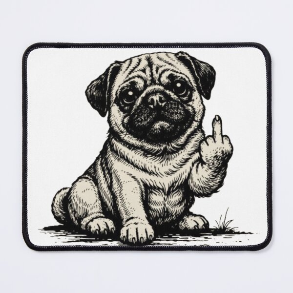 Item preview, Grumpy Pug Attitude designed and sold by PinkGothica.