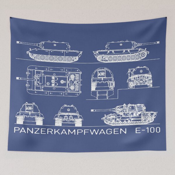 Item preview, Panzer E-100 German WW2 Super-Heavy Tank Blueprints designed and sold by MilitaryMart.