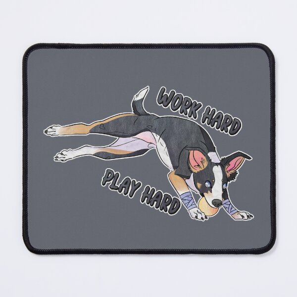 Item preview, Work Hard Play Hard BorderWhipPap designed and sold by Sparklepupfaeri.