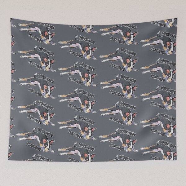 Item preview, Work Hard Play Hard BorderWhipPap designed and sold by Sparklepupfaeri.