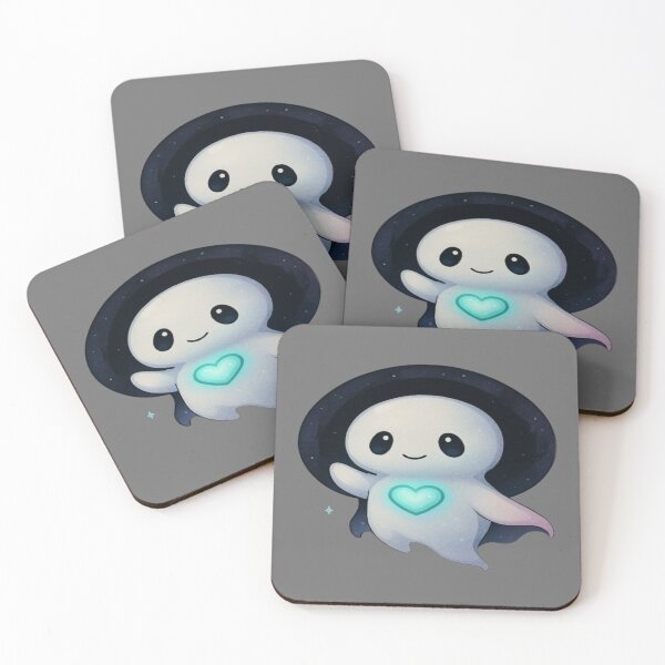 Item preview, luminous heart ghost designed and sold by Ecosetereos.