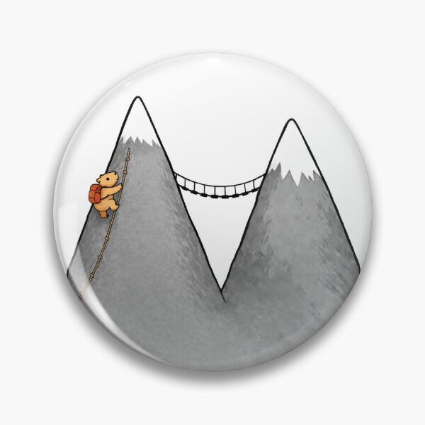 Item preview, Mountain Climber Cute Capybara Design designed and sold by BlushMoodStudio.