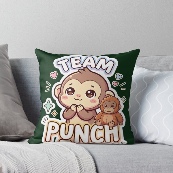 Item preview, Team Punch Kawaii Baby Macaque Fan Art Style designed and sold by by-the-tree.