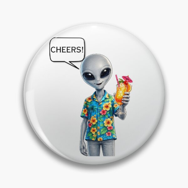 Item preview, Alien G-Buddy says cheers! designed and sold by MindRebel.