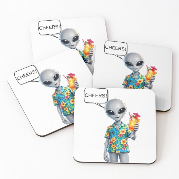Item preview, Alien G-Buddy says cheers! designed and sold by MindRebel.