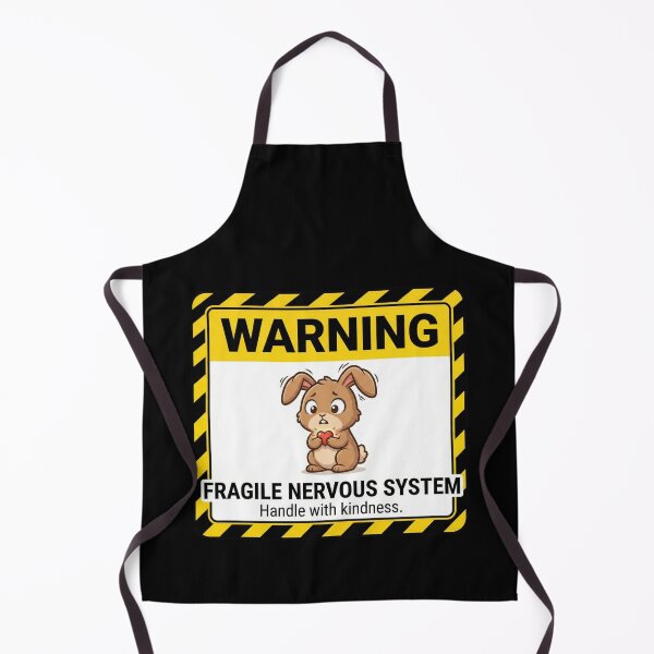 Item preview, Warning Fragile Nervous System Bunny designed and sold by Visual Dept..