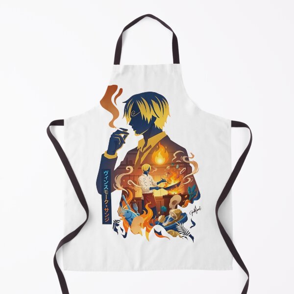 Item preview, Anime Chef Double Exposure - Flaming Kitchen Silhouette Art designed and sold by MugenAnime.