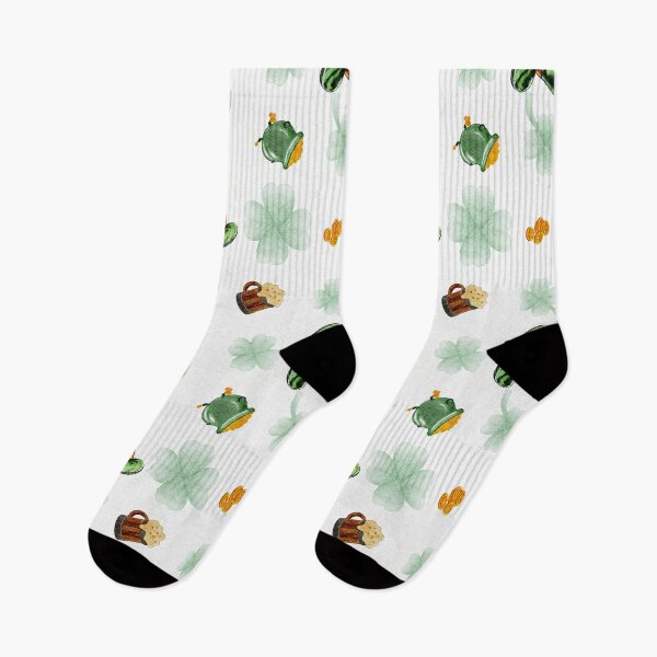 Item preview, Irish Magic: Leprechaun Hat, Beer and Lucky Shamrocks designed and sold by Nekogobido.